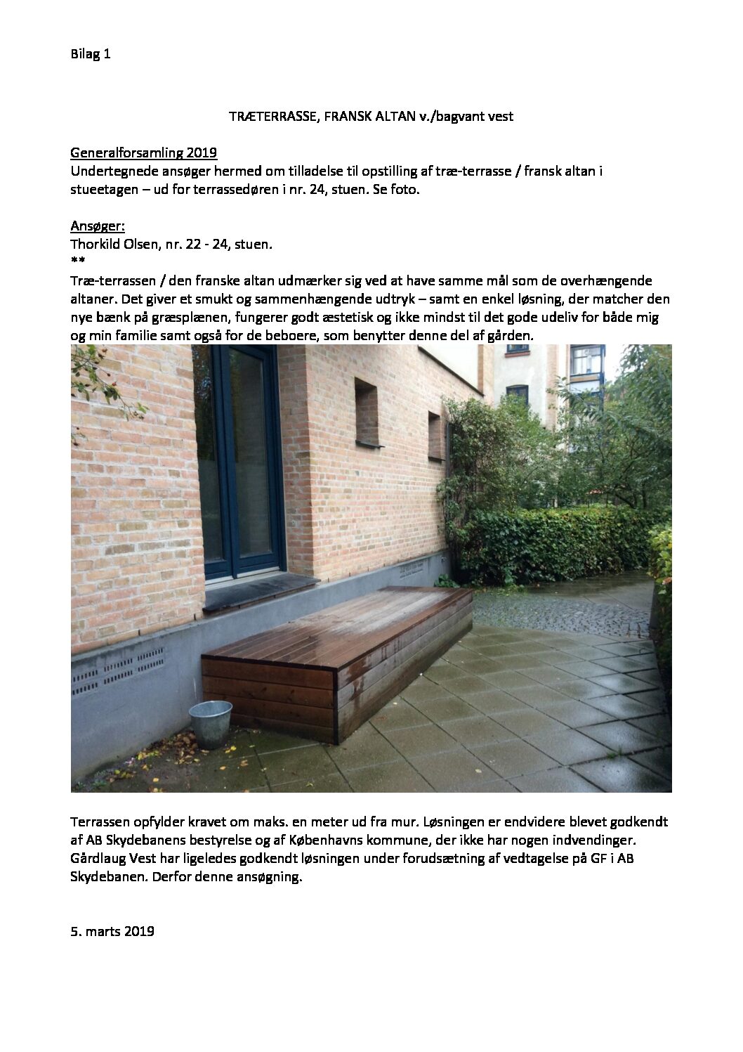 Bilag 2 GF 10.04.2019 Forslag – Træterrasse
